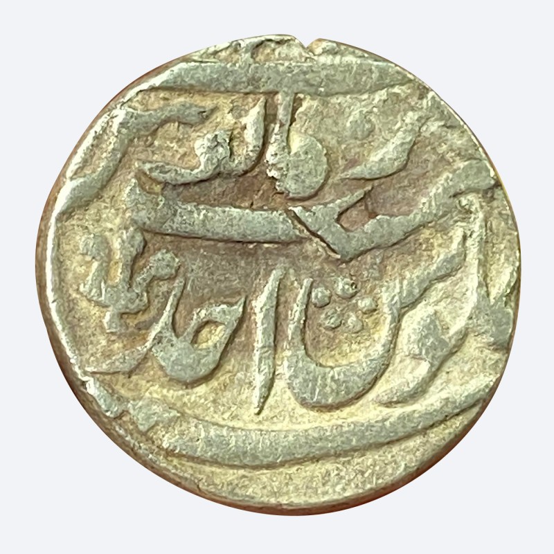 Nawabs of Bengal - Mir Jafar  - Silver Rupee in the name of Shah Jahan III - Azimabad (Patna) Mint