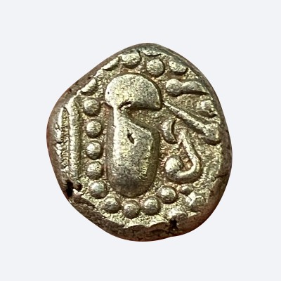 Paramaras Dynasty - Paramaras of Malwa (1200 AD) - Silver (Billon) Dramma - Gadhiyya Deravative coinage