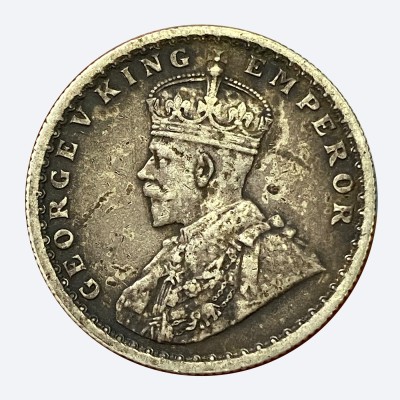 1915 - King George V - Silver 1/2 Rupee - Calcutta Mint (PR# 322)