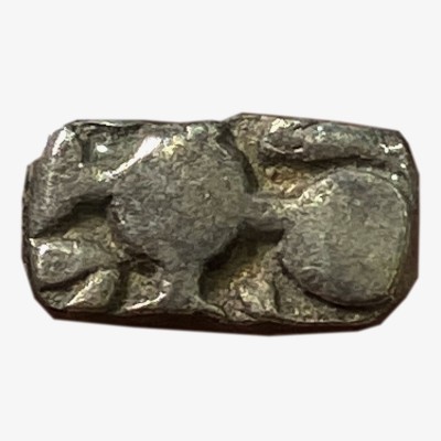 Punch Marked - Attributed to Panchala Janapada (c.400 BC-350 BC) Bar shaped 1/2 Karshapana - Silver
