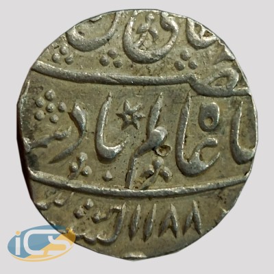 IPS -  Awadh State - Shuja ud-Daula INO Shah Alam II - Muhammadabad Banaras Mint -  Silver Rupee